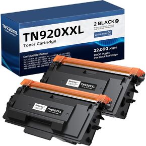 TN920XXL Black Toner Cartridges Replacement for TN920XXL TN920XL TN920 Compatible with Brother HL-L6210DW HL-L6210DWT HL-L5210DW HL-L5210DWT MFC-L6810DW HL-L6310DW HL-L6415DWT Printers (2 Black) in Kuwait