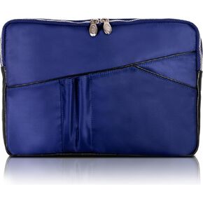 McKlein Crescent, 14" Laptop Sleeve Case with Leather Trim/Laptop or Tablet Bag Case, Sleek Water Repellent Design, Lightweight Business School College Casual in Kuwait