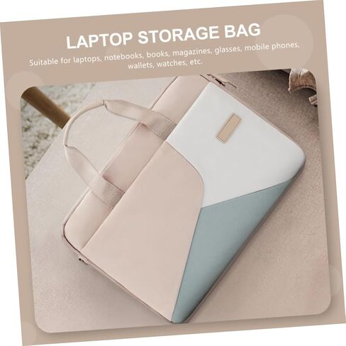Uonlytech Laptop Carrying Tote Bag for Women Business Briefcase with Double Zippers Shockproof Lining Water Resistant Tablet Case for Office and Travel in Saudi Arabia