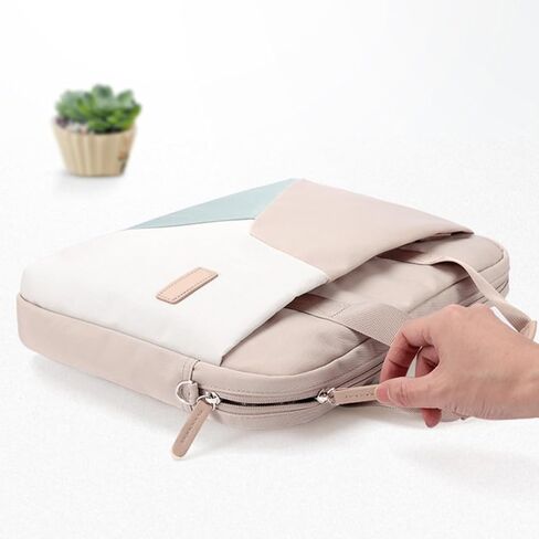 Uonlytech Laptop Carrying Tote Bag for Women Business Briefcase with Double Zippers Shockproof Lining Water Resistant Tablet Case for Office and Travel in Saudi Arabia