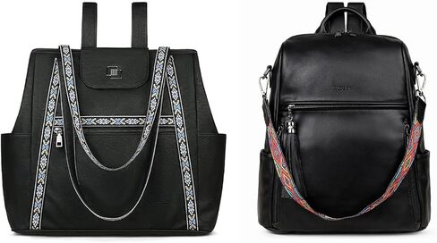 FADEON Large Laptop Tote Bag for Women & Backpack Purse Black Collection in Kuwait