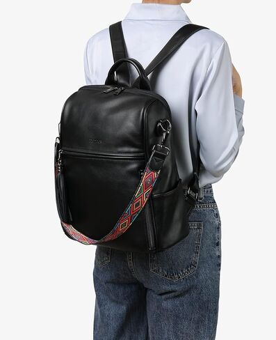 FADEON Large Laptop Tote Bag for Women & Backpack Purse Black Collection in Kuwait