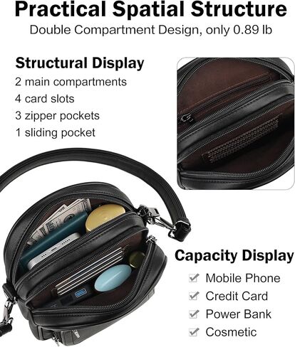 FADEON Laptop Bag for Women & Crossbody Bags Black Collection in Kuwait