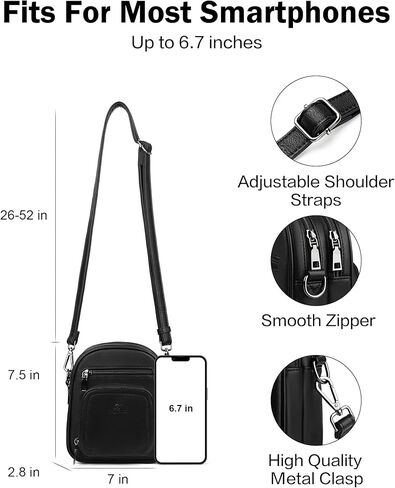 FADEON Laptop Bag for Women & Crossbody Bags Black Collection in Kuwait