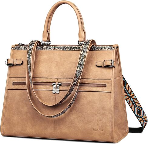 FADEON Laptop Bag for Women & Laptop Backpack Brown Collection in Kuwait