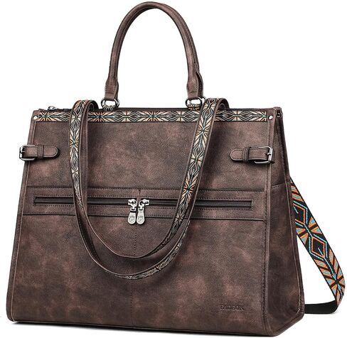 FADEON Laptop Bag for Women & Backpack Purse Brown Collection in Kuwait