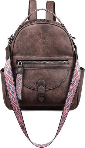 FADEON Laptop Bag for Women & Backpack Purse Brown Collection in Kuwait