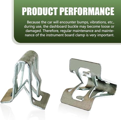 15 PCS Car Interior Center Console Dashboard Fastening Buckle, Alloy A-Pillar Liftgate Trim Panel Retainer 0.47" x 0.59" x 0.63" U-Shaped Trim Scuff Plate Clip, Fixing Parts (Silver) in Kuwait