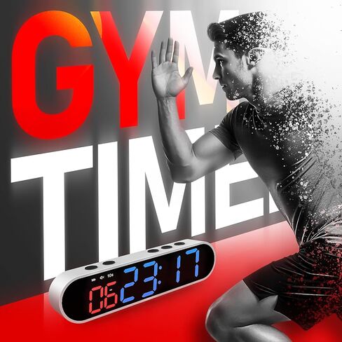 5-in-1 Decibel Meter Wall Hanging Sound Level Meter 30-130dB Range 11 Inch Large LED Display Noise & Time & Temperature & Humidity Meter Wide Applications for Home, Studio, Factory, Classroom in Kuwait