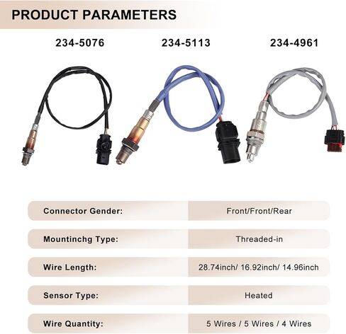 Oxygen O2 Sensor Upstream and Downstream Fits for F150 2015 2016 3.5L V6 Turbo, for F150 3.5L V6 2015-2016 Turbocharged, Replace 234-5076, 234-5113, 234-4961, 8F9Z-9F472-G, 8F9Z-9F472-H 4Pcs in Saudi Arabia