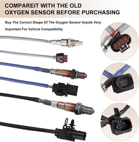 Oxygen O2 Sensor Upstream and Downstream Fits for F150 2015 2016 3.5L V6 Turbo, for F150 3.5L V6 2015-2016 Turbocharged, Replace 234-5076, 234-5113, 234-4961, 8F9Z-9F472-G, 8F9Z-9F472-H 4Pcs in Saudi Arabia