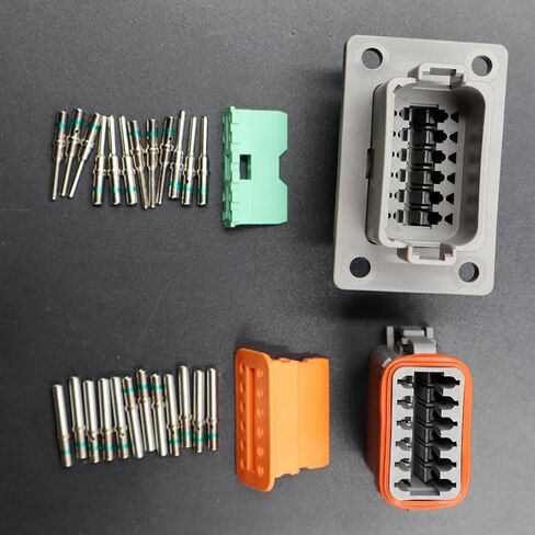 for Deutsch 12-pin 14-16AWG Flange Connector Kit Solid Contacts in Saudi Arabia