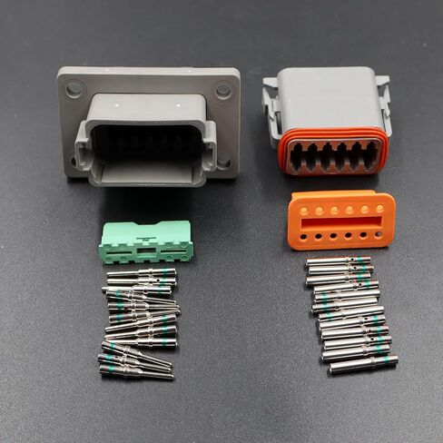 for Deutsch 12-pin 14-16AWG Flange Connector Kit Solid Contacts in Saudi Arabia