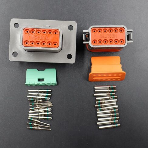 for Deutsch 12-pin 14-16AWG Flange Connector Kit Solid Contacts in Saudi Arabia