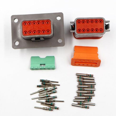 for Deutsch 12-pin 14-16AWG Flange Connector Kit Solid Contacts in Saudi Arabia