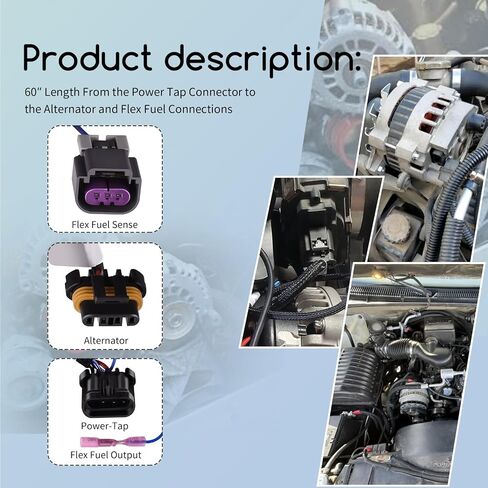 Flex Fuel & Alternator Harness Fit Ho-lley EFI Sniper Terminator X(60″ Length) in Saudi Arabia