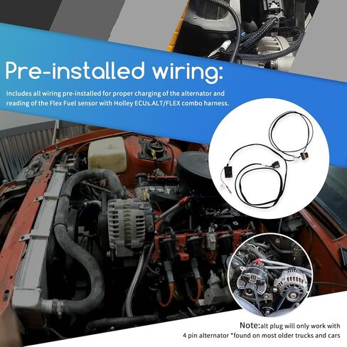 Flex Fuel & Alternator Harness Fit Ho-lley EFI Sniper Terminator X(60″ Length) in Saudi Arabia