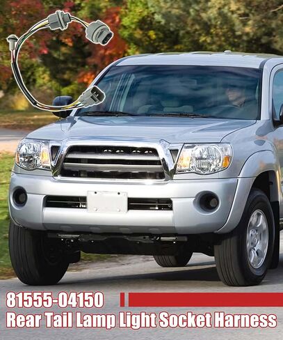 81555-04150 الخلفية الذيل ضوء المصباح المقبس تسخير يناسب لتويوتا تاكوما 2005-2015 لمبة المقبس تسخير ضفيرة الضوء الخلفي سلك in Kuwait