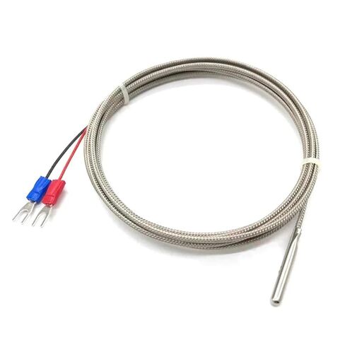 Thermocouple Thread Type K 1~10M Probe Type Shielded Braide Wire Thermocouple Temperature Sensor for Temperature Controller(K Type 7 M) in Saudi Arabia