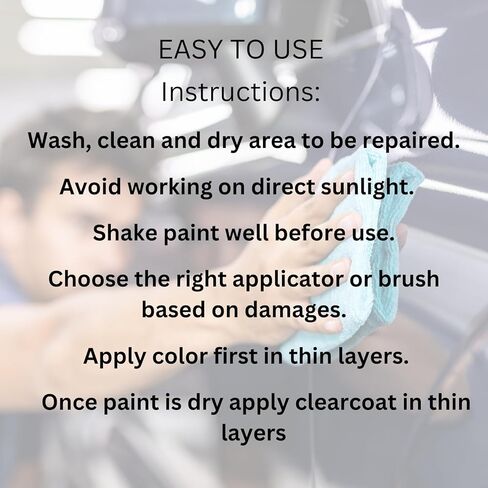 – Exact-Match Touch Up Paint Kit, Compatible with Ford/Lincoln, Stone Blue Metallic/Flight Blue, Color Code C8. in Kuwait