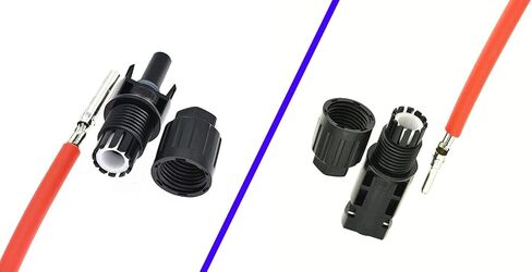 كابل تمديد للطاقة الشمسية 10AWG بطول 5 أقدام، طرف واحد مع موصل PV مقاوم للماء IP67 وسلك عاري من طرف واحد، نحاس معلب للوح الشمسي لوحدة التحكم بالشحن، مولد للطاقة الشمسية، عربة سكن متنقلة، قارب، نظام خارج الشبكة in Kuwait