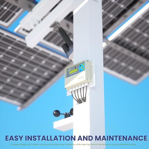 Dual-Axis Solar Tracker Controller Kit – Auto Sun Tracking with LCD, Wind Sensor & Remote – Boost Solar Panel Efficiency for Off-Grid, RV, Farm & DIY Systems in Kuwait