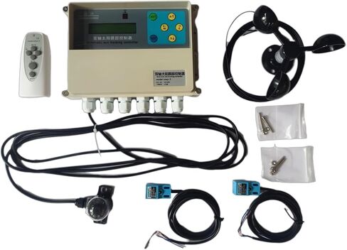 Dual-Axis Solar Tracker Controller Kit – Auto Sun Tracking with LCD, Wind Sensor & Remote – Boost Solar Panel Efficiency for Off-Grid, RV, Farm & DIY Systems in Kuwait