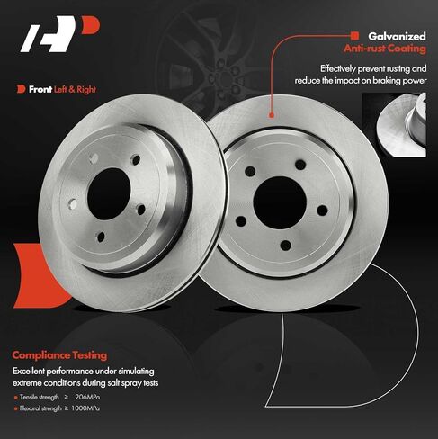 A-Premium 11.61 inch (295mm) Rear Vented Disc Brake Rotors + Ceramic Pads Kit Compatible with Select Ford & Mercury Models - Crown Victoria 2003-2011, Grand Marquis 2003-2011, Marauder, 6-PC Set in Saudi Arabia