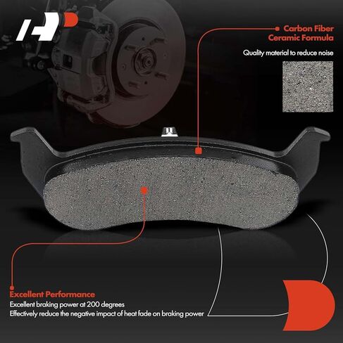A-Premium 11.61 inch (295mm) Rear Vented Disc Brake Rotors + Ceramic Pads Kit Compatible with Select Ford & Mercury Models - Crown Victoria 2003-2011, Grand Marquis 2003-2011, Marauder, 6-PC Set in Saudi Arabia