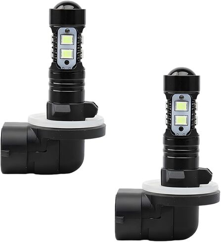 YoRise 2PCS مشرق 881 LED مصابيح الضباب، 50W 6000K زينون الجليد الأزرق المصابيح الأمامية، عالية الطاقة 881، 889، 862، 886، 894، 896، 898 LED DRL النهار تشغيل أضواء استبدال للسيارة (الأزرق) in Kuwait