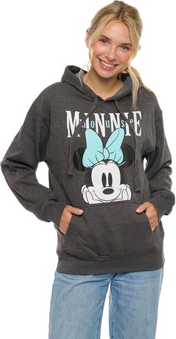 Disney Women Hoodie Minnie Mouse Seeing Pullover Sweatshirt in Saudi Arabia