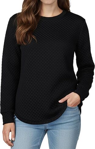 YOGINGO Tunic Sweatshirt for Women Waffle Long Sleeve Crewneck Winter Fall Tops, Cozy Fashion Curved Hem Outfits 2025 in Saudi Arabia