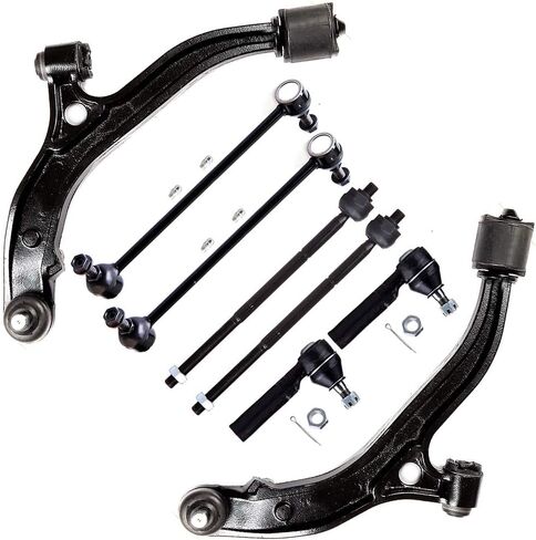 SCITOO 8pcs Front Suspension Kit Lower Control Arm Ball Joint Outer Inner Tie Rod Sway Bar Link Fit 1996-2000 For Dodge Caravan Grand Caravan For Chrysler Town Country Grand Voyager For Plymouth in Saudi Arabia