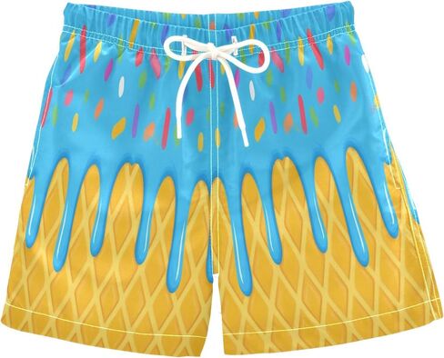 Pigsaly Retro Race Cars Boys Swim Trunks Machinery Trucks Toddler Beach Board Shorts Baby Summer Bathing Suit XS Multicoloured in Saudi Arabia