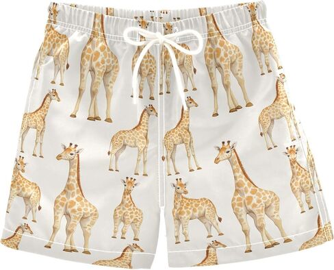 Pigsaly Retro Race Cars Boys Swim Trunks Machinery Trucks Toddler Beach Board Shorts Baby Summer Bathing Suit XS Multicoloured in Saudi Arabia