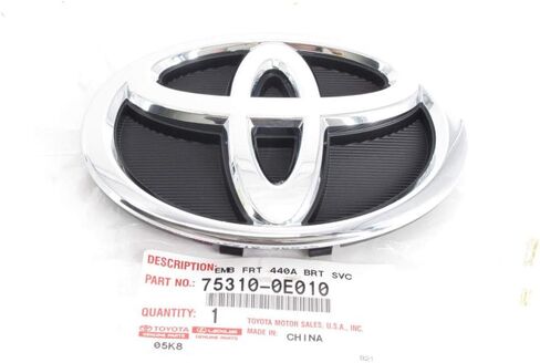 Genuine Toyota Parts - Emblem Assy, Radiato (75310-0E010) in Saudi Arabia