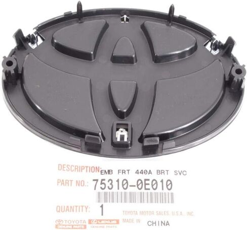 Genuine Toyota Parts - Emblem Assy, Radiato (75310-0E010) in Saudi Arabia