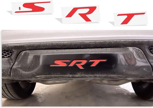 Reflective Concepts SRT Hitch Bezel Inlay Decal fits 2012-2021 Jeep Grand Cherokee SRT - (Color: Gloss Red) in Saudi Arabia