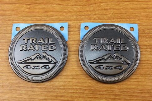 Jeep Wrangler Set Of 2 75th Anniversary Edition Trail Rated 4x4 Emblems OEM in Saudi Arabia
