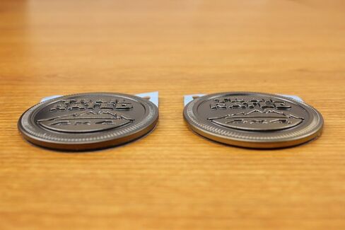 Jeep Wrangler Set Of 2 75th Anniversary Edition Trail Rated 4x4 Emblems OEM in Saudi Arabia