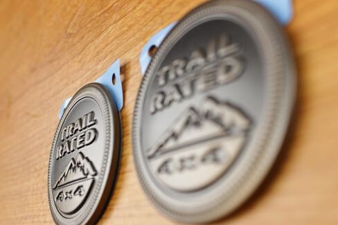 Jeep Wrangler Set Of 2 75th Anniversary Edition Trail Rated 4x4 Emblems OEM in Saudi Arabia