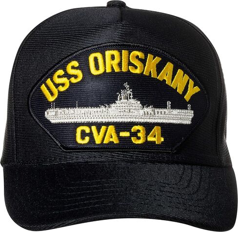 Artisan Owl United States Navy USS Oriskany CVA-34 Aircraft Carrier Ship Emblem Patch Hat – Adjustable Baseball Cap (Navy Blue) in Saudi Arabia