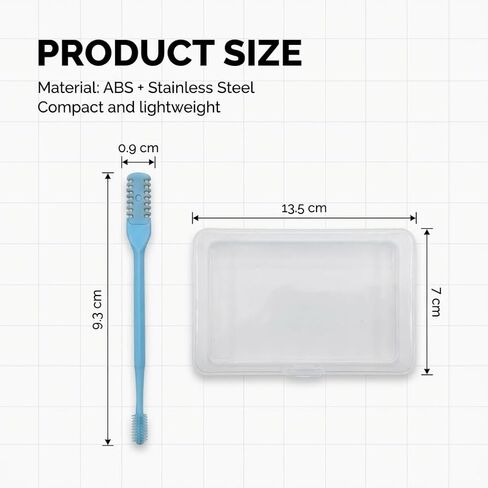 12pcs Nasal Hair Cutter 2-in-1 Manual Nasal Hair Trimmer for Men Women, 360° Rotating Dual-Sided Nasal Hair Remover with Soft Cleaning Brush, Portable Travel Tool,Lightweight Trimming Kit in Kuwait