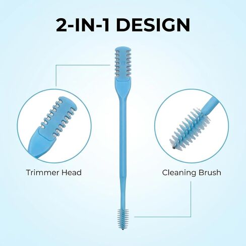 12pcs Nasal Hair Cutter 2-in-1 Manual Nasal Hair Trimmer for Men Women, 360° Rotating Dual-Sided Nasal Hair Remover with Soft Cleaning Brush, Portable Travel Tool,Lightweight Trimming Kit in Kuwait
