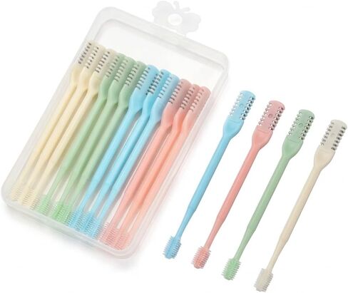 12pcs Nasal Hair Cutter 2-in-1 Manual Nasal Hair Trimmer for Men Women, 360° Rotating Dual-Sided Nasal Hair Remover with Soft Cleaning Brush, Portable Travel Tool,Lightweight Trimming Kit in Kuwait