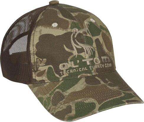 Drake OT2550-037 Ol' Tom Mesh Back Camo Cap Old School Green OSFM in Saudi Arabia