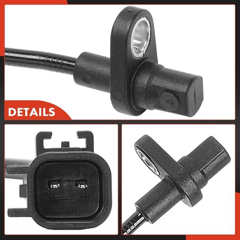 A-Premium Front Left ABS Wheel Speed Sensor Compatible with Ford Mustang 2018-2023 with Adaptive Damping System - Front Driver Side in Saudi Arabia