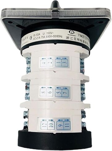 1 قطعة 75A كام التبديل الفضة الاتصال 0-3 موقف 3 أقطاب مستوى الروتاري التحول مفاتيح 12 محطات YMZ12-75/3 in Kuwait