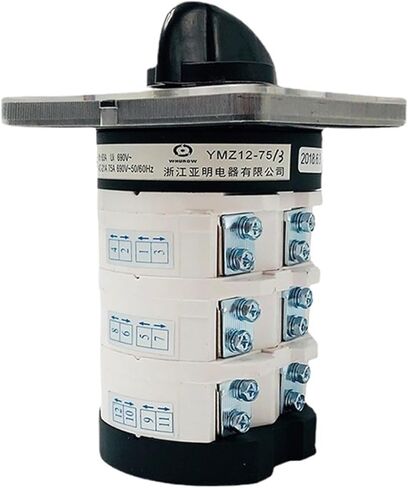 1 قطعة 75A كام التبديل الفضة الاتصال 0-3 موقف 3 أقطاب مستوى الروتاري التحول مفاتيح 12 محطات YMZ12-75/3 in Kuwait