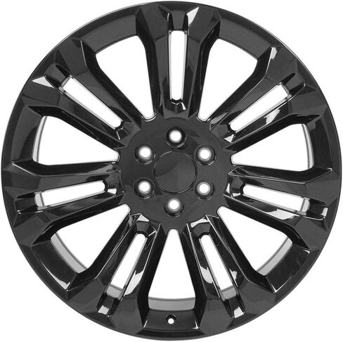 New Aluminum Alloy wheel 24 inch Rim Replica CV43 fits Chevrolet Silverado 1500 24x10 Gloss Black 6-139.7 Bolt-pattern Offset 24 in Saudi Arabia
